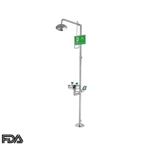 Eye/Face wash and shower combination station, EEWS-311