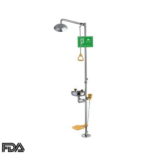 Eye/Face wash and shower combination station, EEWS-302