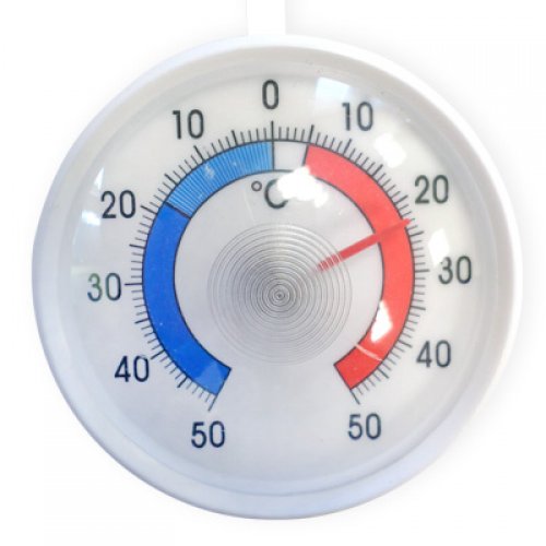 Plastic fridge/freezer thermometer Ø70mm with hook -50+50°C : 1°C - 71700-001