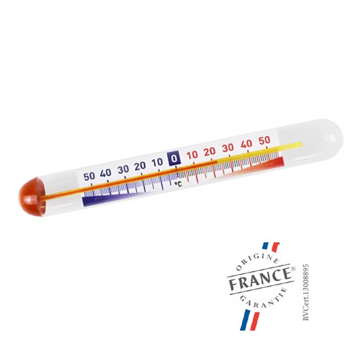 Small fridge thermometer - horizontal model *MADE IN FRANCE* - 8050.002