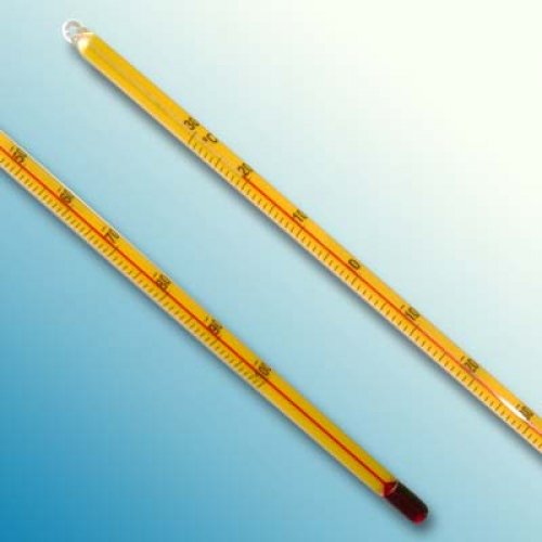 Glass Thermometer -100+30 - partial immersion - red liquid - 5180P100-qp