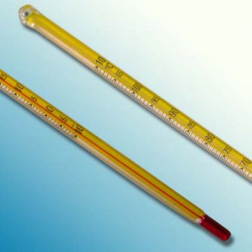 Glass Thermometer -10+110 : 0.5°C - partial immersion - red liquid - 5150P110-qp