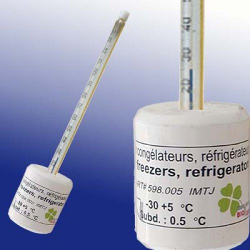 Glass thermometer -30+5°C with thermal brake - 5980T005-T-qp