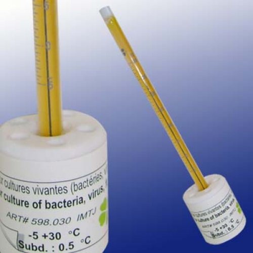 Glass thermometer -5+30°C with thermal brake - 5980T030-T-qp