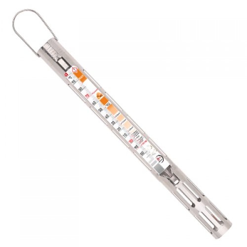 Candy thermometer +80+200°C - with colored zones - S/Steel sleeve - 8010N201-v