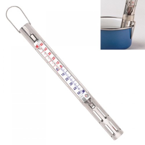 Freezer thermometer -50+50°C - S/Steel sleeve with pan clip - 8010C050-vr