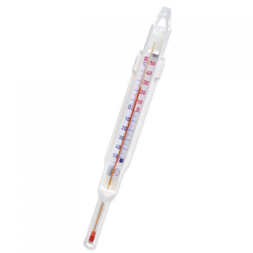 Freezer thermometer -50+50°C - white sleeve - Teflon coated - 8010B050/T-vr