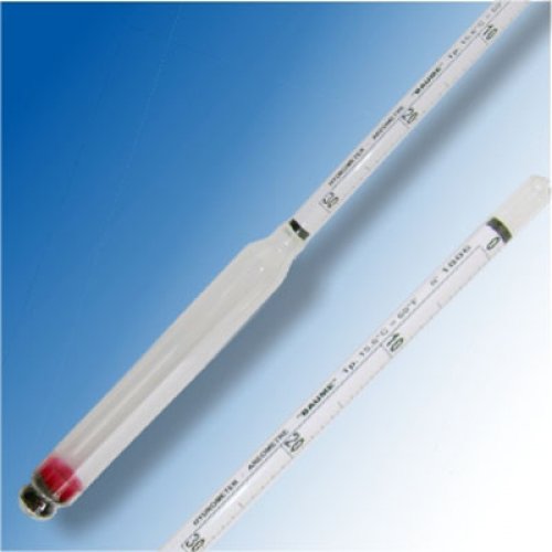 Baumé hydrometer 0-30 : 0.5°Bé Tp.15°C - 0300FG030/15-qp