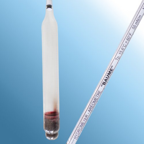 Baumé hydrometer 15-30 : 0.1°Bé Tp.15°C - 0160FG030/15-qp