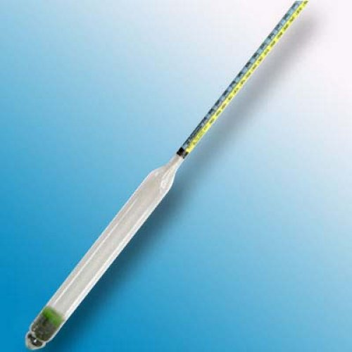 Mead Hydrometer 1.000-1160 : 0.002 Sp-Gr 0-50 kg/hl miel 0-21 % vol prob. Tp.15/15°C - 1150FG000/15-qp