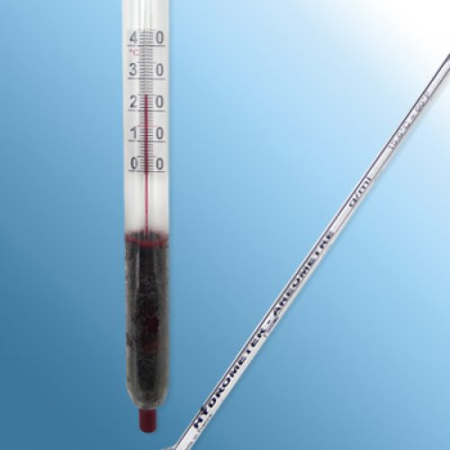 Hydrometer 1.050-1.110 : 0.001 g/ml Tp.15°C - with Thermometer - 3600T105/15-qp