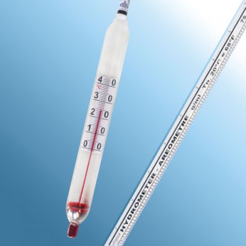 Hydrometer 1.400-1.500 : 0.001 g/ml Tp.20°C - with thermometer - 3011TP140/20-qp