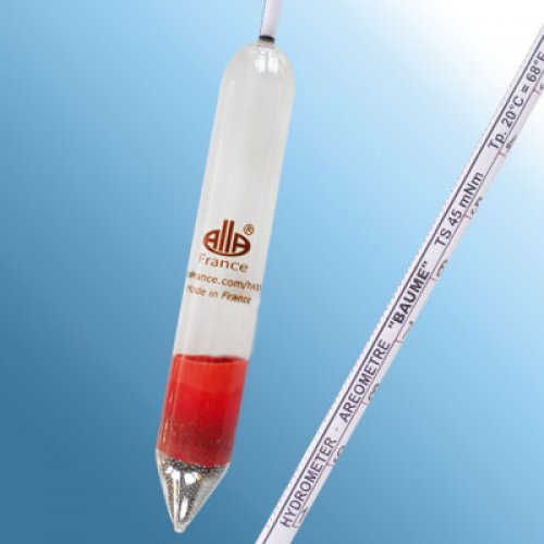 Baumé Hydrometer 10-20 : 0.1°Bé Tp.20°C - 0101FC020/20-qp