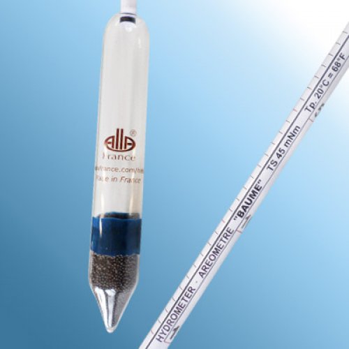 Baumé hydrometer -2-15 : 0.5°Bé Tp.20°C - 0151FC002/20-qp