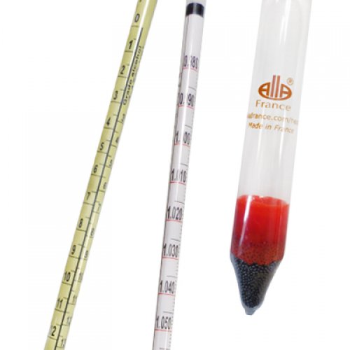 Wine Hydrometer 0.980-1.130 g/ml 0-17°Bé 3-17% Vol Tp.20°C - 2001FC-09/20-qp