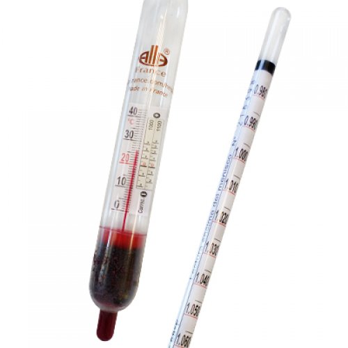 Wine Hydrometer 0.980-1.130 g/ml *0-17°Bé* 3-17% Vol Tp.20°C - 2001TC-09/20-qp