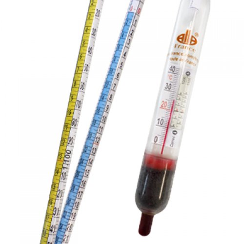 Wine Hydrometer 0.980-1.170 g/ml 0-21°Bé 0-25 %vol 0-42 Sug/L Tp20°C - 2001TC-11/20-qp