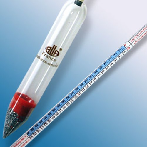 Wine Hydrometer 0.980-1.170 g/ml 0-21°Bé 0-25 %vol 0-42 Sug/L Tp20°C - 2001FC-11/20-qp