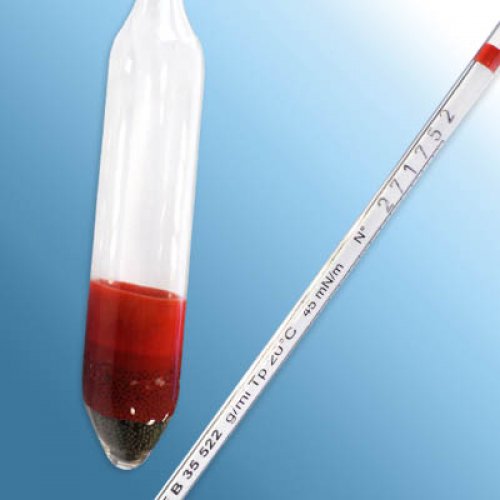 NF B35522 Hydrometer 1.015-1.025 : 0.0002 g/ml Tp 20°C - 2240FC015/20-qp