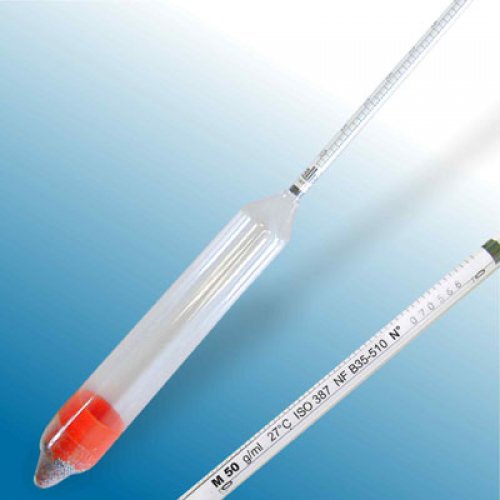 ISO 387 Hydrometer M50 0.600-0.650 : 0.001 g/ml Tp.27°C - 3509MC060/27/B-qp