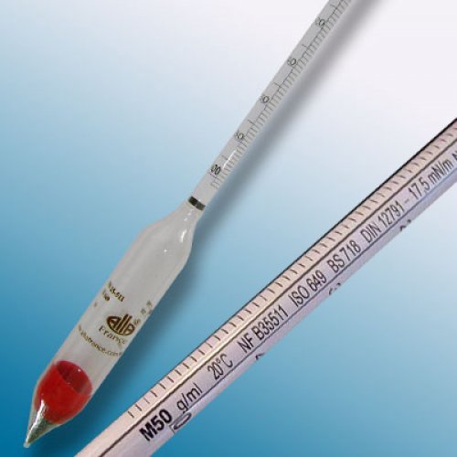 ISO 649 Hydrometer M50 0.600-0.650 : 0.001 g/ml Tp.20°C - 3500MC060/20/B-qp