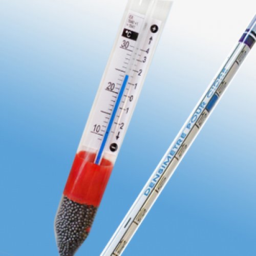 Cider Hydrometer 1.000-1.100 : 0.001 g/ml 0-13 % Tp20°C - 2010CP-10/20-qp