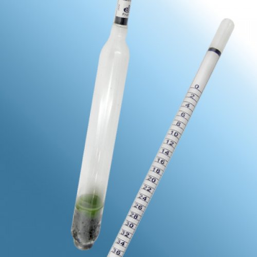 Wine Hydrometer 0-36 : 0.5° Babo Tp.15°C - 2000FG-12/15-rd