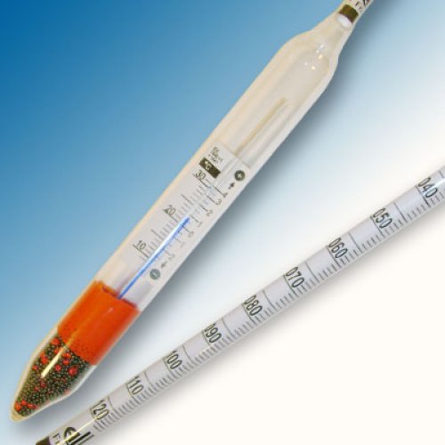 Wine Hydrometer 0.990-1.120 : 0.001g/ml 4-17 % vol Tp.20°C - 2000CP-10/20-qp