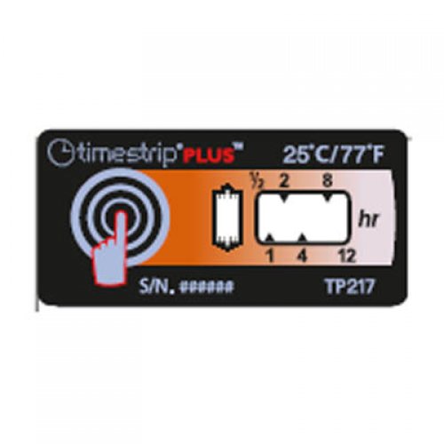 Temperature Indicator TIMESTRIP +25°C/+77°F &quot;controlled room temperature&quot; - bag of 100 - 92700-025-sa