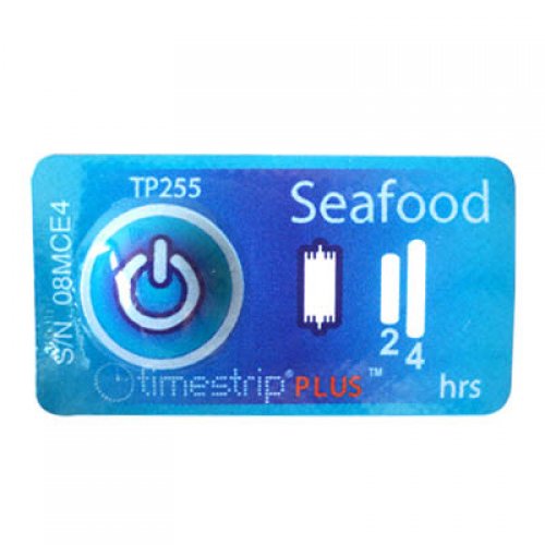 Temperature Indicator TIMESTRIP +3°C &quot;Seafood&quot; - bag of 100 - 92700-003-sa