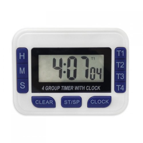 Digital Timer - 99 H 59 Min 59 Sec - 4 simultaneous timers - 91500-013