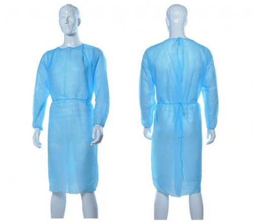 Isolation Gown PPE Blue Size 115x137 100pcs Box